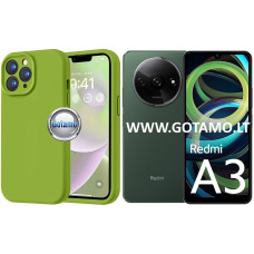 B-Soft Plus dėklas nugarėlė Xiaomi Redmi A3 telefonui alyvuogių žalios spalvos