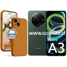 B-Soft Plus dėklas nugarėlė Xiaomi Redmi A3 telefonui karamelės spalvos