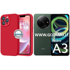 B-Soft Plus dėklas nugarėlė Xiaomi Redmi A3 telefonui raudonos spalvos