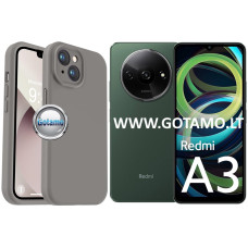 B-Soft Plus dėklas nugarėlė Xiaomi Redmi A3 telefonui titano pilkos spalvos