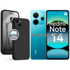 B-Soft Plus dėklas nugarėlė Xiaomi Redmi Note 14 4G telefonui juodos spalvos