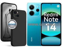 B-Soft Plus dėklas nugarėlė Xiaomi Redmi Note 14 4G telefonui juodos spalvos
