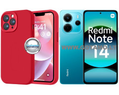 B-Soft Plus dėklas nugarėlė Xiaomi Redmi Note 14 4G telefonui raudonos spalvos