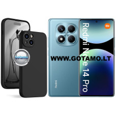 B-Soft Plus dėklas nugarėlė Xiaomi Redmi Note 14 Pro 4G telefonui juodos spalvos B-Soft Plus dėklas nugarėlė Xiaomi Redmi Note 14 Pro 4G telefonui juodos spalvos