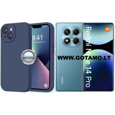 B-Soft Plus dėklas nugarėlė Xiaomi Redmi Note 14 Pro 4G telefonui tamsiai mėlynos spalvos B-Soft Plus dėklas nugarėlė Xiaomi Redmi Note 14 Pro 4G telefonui tamsiai mėlynos spalvos