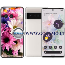 Google Pixel 6 Pro dėklai ir apsauginiai stiklai - Flower Krizantema dėklas nugarėlė Google Pixel 6 Pro telefonui