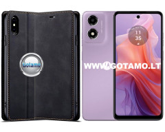 Galant magnetinis dėklas Motorola Moto E14, Moto G04, G04s, Moto G24, G24 Power telefonams juodos spalvos