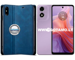 Galant magnetinis dėklas Motorola Moto E14, Moto G04, G04s, Moto G24, G24 Power telefonams mėlynos spalvos
