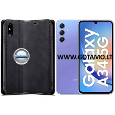 Galant magnetinis dėklas Samsung Galaxy A34 telefonui juodos spalvos