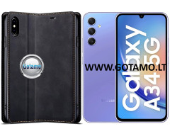 Galant magnetinis dėklas Samsung Galaxy A34 telefonui juodos spalvos