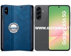 Galant magnetinis dėklas Samsung Galaxy A56 telefonui mėlynos spalvos