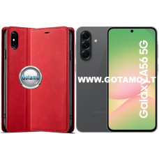 Galant magnetinis dėklas Samsung Galaxy A56 telefonui raudonos spalvos