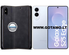 Galant magnetinis dėklas Samsung Galaxy S25 Edge telefonui juodos spalvos