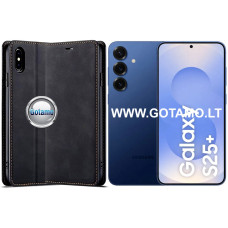 Galant magnetinis dėklas Samsung Galaxy S25 Plus telefonui juodos spalvos