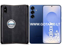 Galant magnetinis dėklas Samsung Galaxy S25 Plus telefonui juodos spalvos