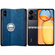 Galant magnetinis dėklas Xiaomi Redmi 13C, Xiaomi Poco C65 telefonams mėlynos spalvos