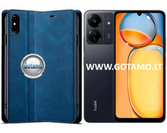 Galant magnetinis dėklas Xiaomi Redmi 13C, Xiaomi Poco C65 telefonams mėlynos spalvos