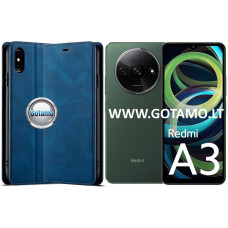 Galant magnetinis dėklas Xiaomi Redmi A3 telefonui mėlynos spalvos