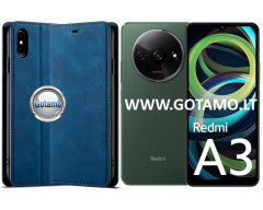 Galant magnetinis dėklas Xiaomi Redmi A3 telefonui mėlynos spalvos