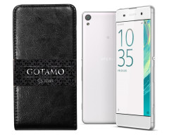 Gotamo I-gravity natūralios odos dėklas Sony Xperia XA mobiliesiems telefonams juodos spalvos Gotamo I-gravity natūralios odos dėklas Sony Xperia XA mobiliesiems telefonams juodos spalvos