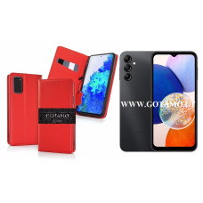 Gotamo Vintage natūralios odos dėklas Samsung Galaxy A14, Samsung Galaxy A14 5G mobiliesiems telefonams raudonos spalvos Palanga | Palanga | Vilnius