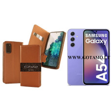 Gotamo Vintage natūralios odos dėklas Samsung Galaxy A54 mobiliajam telefonui rudos spalvos Plungė | Šiauliai | Klaipėda