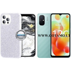 iLLumi-Neo silikoninis dėklas nugarėlė Xiaomi Redmi 12C telefonui sidabro spalvos Kaunas | Telšiai | Šiauliai