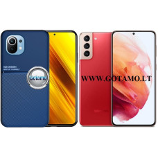 Magnetic Hold dėklas nugarėlė Samsung Galaxy S21+ 5G telefonui mėlynos spalvos Plungė | Kaunas | Vilnius