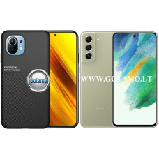 Magnetic Hold dėklas nugarėlė Samsung Galaxy S21 FE 5G telefonui juodos spalvos Šiauliai | Kaunas | Klaipėda
