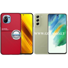 Magnetic Hold dėklas nugarėlė Samsung Galaxy S21 FE 5G telefonui raudonos spalvos Plungė | Palanga | Klaipėda