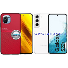 Magnetic Hold dėklas nugarėlė Samsung Galaxy S22+ 5G telefonui raudonos spalvos Telšiai | Plungė | Vilnius