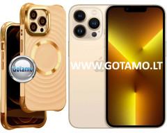 MagSafe Beauty dėklas nugarėlė Apple iPhone 13 Pro telefonui šviesiai oranžinės spalvos MagSafe Beauty dėklas nugarėlė Apple iPhone 13 Pro telefonui šviesiai oranžinės spalvos