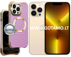 MagSafe Beauty dėklas nugarėlė Apple iPhone 13 Pro telefonui violetinės spalvos MagSafe Beauty dėklas nugarėlė Apple iPhone 13 Pro telefonui violetinės spalvos