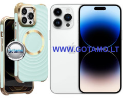 MagSafe Beauty dėklas nugarėlė Apple iPhone 14 Pro telefonui mėtinės spalvos