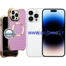 MagSafe Beauty dėklas nugarėlė Apple iPhone 14 Pro telefonui violetinės spalvos