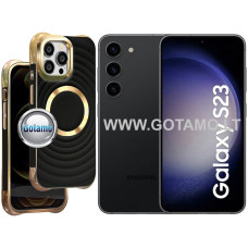 MagSafe Beauty dėklas nugarėlė Samsung Galaxy S23 telefonui juodos spalvos