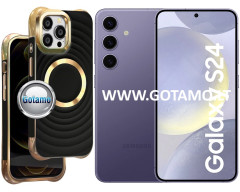 MagSafe Beauty dėklas nugarėlė Samsung Galaxy S24 telefonui juodos spalvos