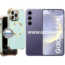 MagSafe Beauty dėklas nugarėlė Samsung Galaxy S24 telefonui mėtinės spalvos