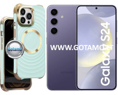 MagSafe Beauty dėklas nugarėlė Samsung Galaxy S24 telefonui mėtinės spalvos