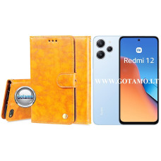 Xiaomi Redmi 12, Xiaomi Redmi 12 5G dėklai ir apsauginiai stiklai - Odyssey dėklas Xiaomi Redmi 12, Xiaomi Redmi 12 5G telefonams garstyčių spalvos