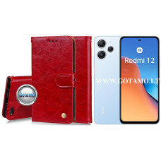 Xiaomi Redmi 12, Xiaomi Redmi 12 5G dėklai ir apsauginiai stiklai - Odyssey dėklas Xiaomi Redmi 12, Xiaomi Redmi 12 5G telefonams raudonos spalvos