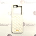 Quilt dėklas Samsung Galaxy Z Flip 5 telefonui baltos spalvos