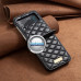 Quilt dėklas Samsung Galaxy Z Flip 5 telefonui juodos spalvos