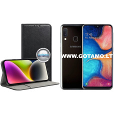 Re-Cap magnetinis dėklas Samsung Galaxy A20e telefonui juodos spalvos