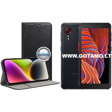 Re-Cap magnetinis dėklas Samsung Galaxy Xcover 5 telefonui juodos spalvos