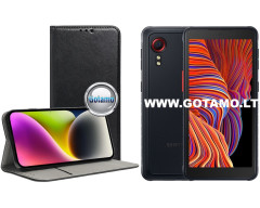 Re-Cap magnetinis dėklas Samsung Galaxy Xcover 5 telefonui juodos spalvos