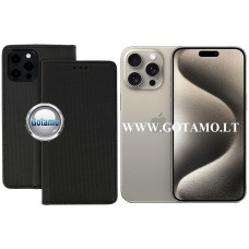 Re-Grid magnetinis dėklas Apple iPhone 15 Pro Max telefonui juodos spalvos