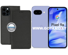 Re-Grid magnetinis dėklas Google Pixel 9a telefonui juodos spalvos