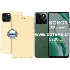 Re-Grid magnetinis dėklas Honor 200 Smart, Honor X7c, Honor Play 60 Plus telefonams aukso spalvos