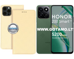 Re-Grid magnetinis dėklas Honor 200 Smart, Honor X7c, Honor Play 60 Plus telefonams aukso spalvos